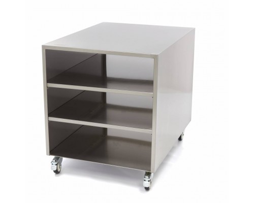 Stainless Steel Machine Table - 60 x 80cm - 120kg Load Capacity - on Wheels