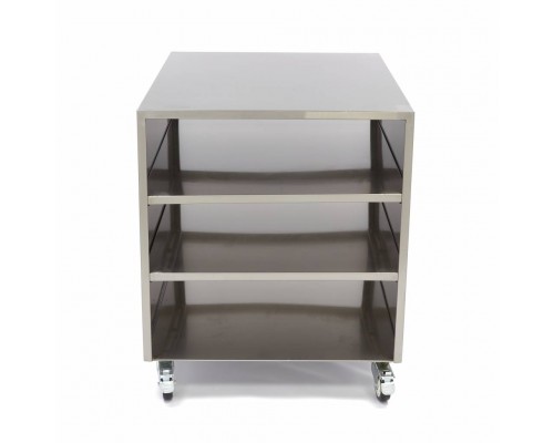 Stainless Steel Machine Table - 60 x 80cm - 120kg Load Capacity - on Wheels