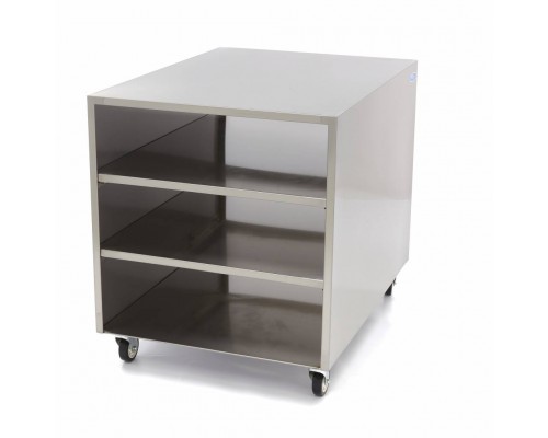 Stainless Steel Machine Table - 60 x 80cm - 120kg Load Capacity - on Wheels