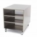 Stainless Steel Machine Table - 60 x 80cm - 120kg Load Capacity - on Wheels