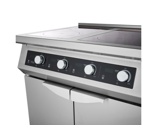 Cooker - 4 Burners - Induction - 70cm Deep - with Stand