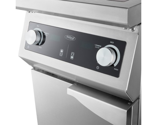 Cooker - 2 Burners - Induction - 70cm Deep - with Stand