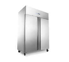 Fridge - 800L - 6 Adjustable Shelves - on Wheels - Stainless Steel