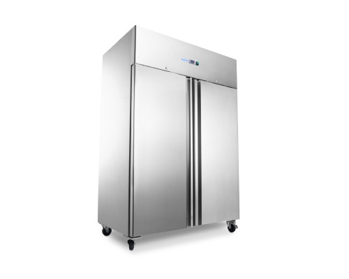 Fridge - 800L - 6 Adjustable Shelves - on Wheels - Stainless Steel