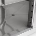 Fridge - 800L - 6 Adjustable Shelves - on Wheels - Stainless Steel