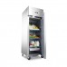 Fridge - 600L - 3 Adjustable Shelves (2/1 GN) - on Wheels - Stainless Steel