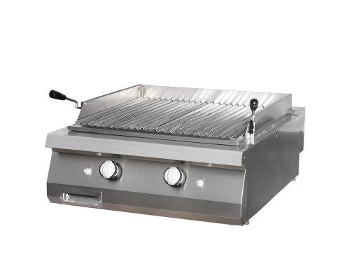 Premium Lava Stone Grill - Double Unit - 90cm Deep - Gas