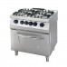 Heavy Duty Stove - 4 Burners - Double Unit - 70cm Deep - 36kW - Gas incl Electric Oven