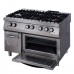 Premium Stove - 6 Burners - Triple Unit - 90cm Deep - incl Oven - Gas