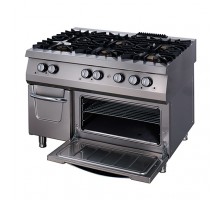 Premium Stove - 6 Burners - Triple Unit - 90cm Deep - Gas incl Electric Oven