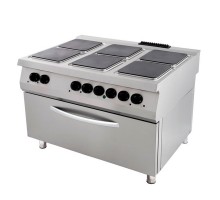 Premium Stove - 6 Burners - Triple Unit - 90cm Deep - incl Wide Oven - Electric