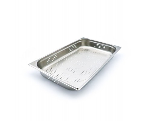 Gastronorm Container - 1/1 GN - 6,5cm Deep - Stainless Steel - Perforated