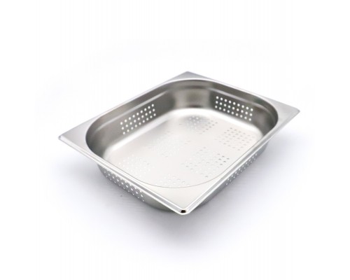 Gastronorm Container - 1/2 GN - 6,5cm Deep - Stainless Steel - Perforated