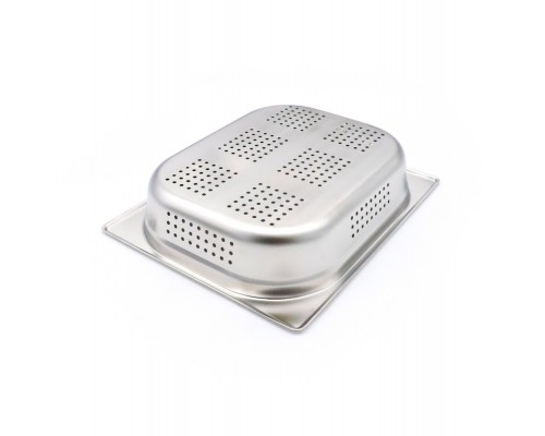 Gastronorm Container - 1/2 GN - 6,5cm Deep - Stainless Steel - Perforated