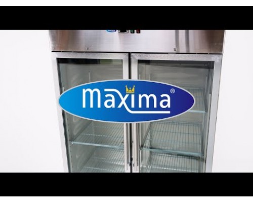 Freezer - 1200L - 6 Adjustable Shelves (2/1GN) - Stainless Steel - with Glass Door