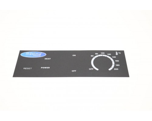 FRYER 10L - Control Panel Sticker