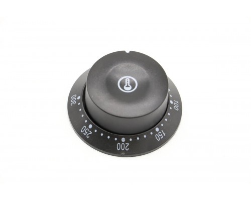 WAFFLE - Temperature Knob With Scale Ring 300°C (Black)