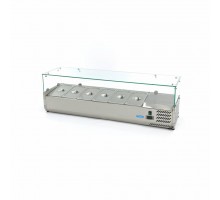 Countertop Prep Fridge - 140cm - Fits 6 x 1/3 GN