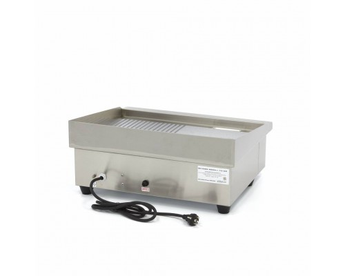 Griddle - Half Grooved - 55 cm - incl Drip Tray Griddle - Half Grooved - 55 cm - incl Drip Tray