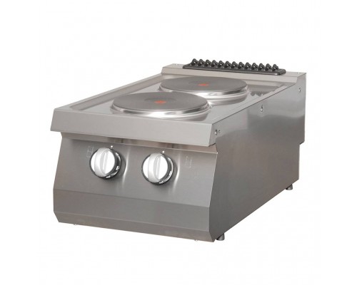 Heavy Duty Cooker - 2 Burners - Single Unit - 70cm Deep - Electric