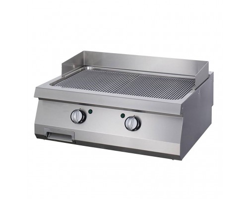 Heavy Duty Griddle - Grooved - Double Unit - 70cm Deep - Electric