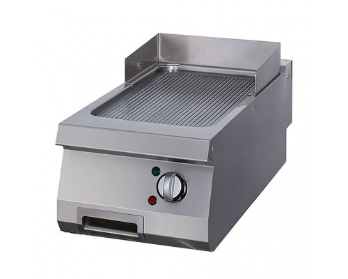 Heavy Duty Griddle - Grooved - Single Unit - 70cm Deep - Electric