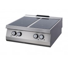 Heavy Duty Infrared Cooker - 4 Burners - Double Unit - 70cm Deep - Electric