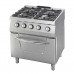 Heavy Duty Stove - 4 Burners - Double Unit - 70cm Deep - 37kW- Gas incl Oven