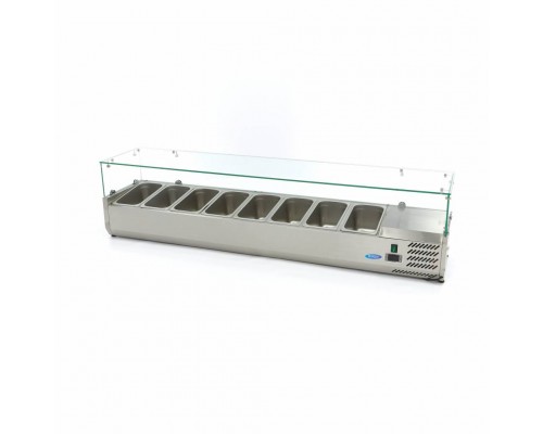 Countertop Prep Fridge - 180cm - Fits 8 x 1/3 GN