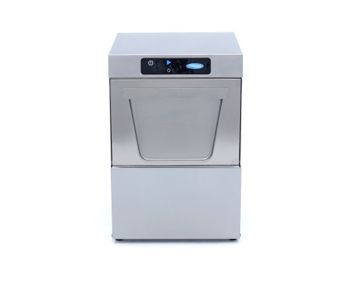 Glass Washer - 35 x 35cm - with Drain, Rinse Aid and Soap Pump - Digital Display - 230V