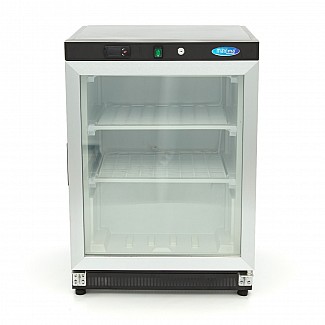 Freezer - 200L - Black - with Glass Door