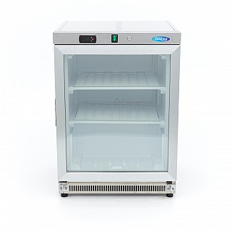 Freezer - 200L - Stainless Steel - with Glass Door