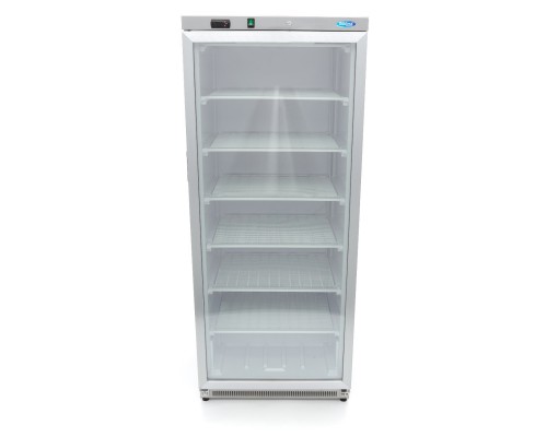 Freezer - 600L - Stainless Steel - with Glass Door