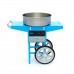 Candy Floss Machine – Ø 52cm – Blue – with Cart