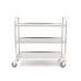 Stainless Steel Serving Trolley - 3 Shelves