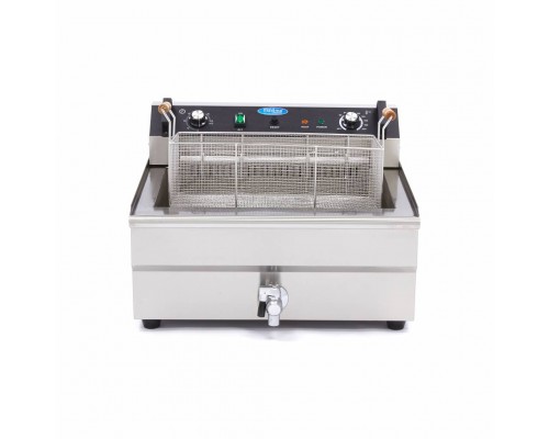 Deep Fryer - 30L - 1 Basket - with Drain Tap