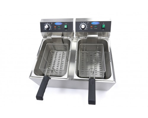 Deep Fryer - 2 x 11L - 2 Baskets - up to 2,8kg of Fries