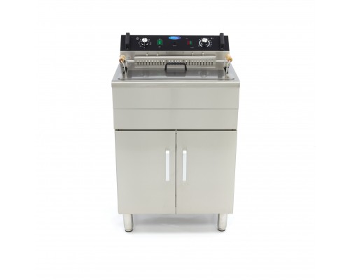 Deep Fryer - 30L - 1 Basket - with Drain Tap and Stand