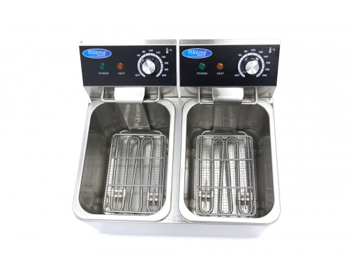 Deep Fryer - 2 x 4L - 2 Baskets - up to 1,5kg of Fries