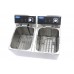 Deep Fryer - 2 x 8L - 2 Baskets - up to 2,8kg of Fries