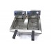 Deep Fryer - 2 x 10L - 2 Baskets - with Drain Tap