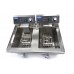 Deep Fryer - 2 x 13L - 2 Baskets - with Drain Tap