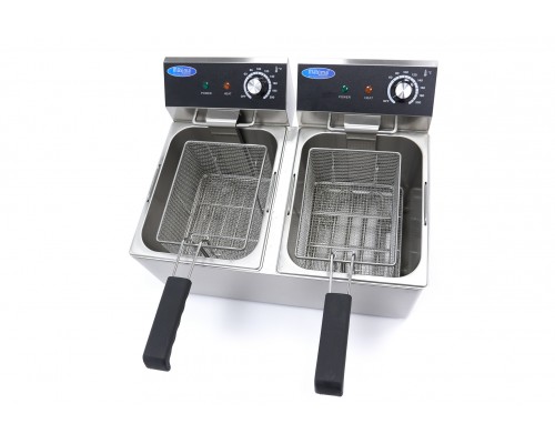 Deep Fryer - 2 x 8L - 2 Baskets - up to 2,8kg of Fries