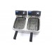 Deep Fryer - 2 x 8L - 2 Baskets - up to 2,8kg of Fries