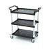 Serving Trolley – 3 Plastic Shelves – 86,5 x 42,5cm