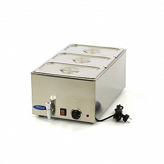 Bain Marie - with Tap - incl 3 x 1/3 GN Set - Electric