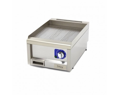 Commercial Grade Griddle - Grooved - Single Unit - 60cm Deep - Electric - 400V