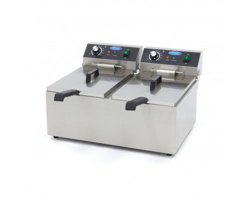 Deep Fryer - 2 x 11L - 2 Baskets - up to 2,8kg of Fries