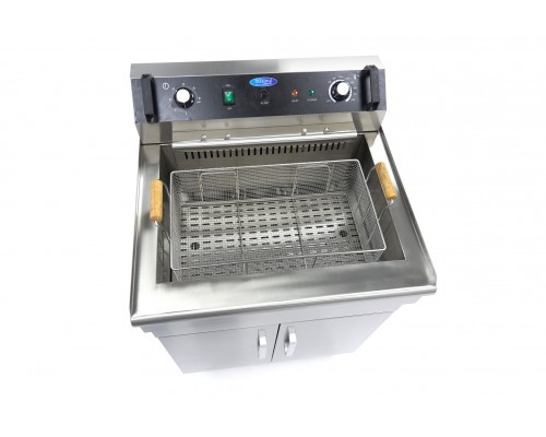 Deep Fryer - 35L - 1 Basket - with Drain Tap - 400V