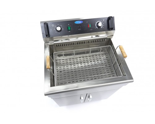 Deep Fryer - 30L - 1 Basket - with Drain Tap and Stand